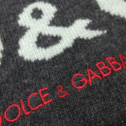 Dolce & Gabbana D&g Wool Nylon Logo Knit Sweater Short Sleeve