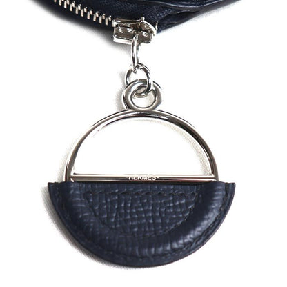Hermes in the Loop Mini Veau Epsom Coin Case Blue Indigo Multicolor