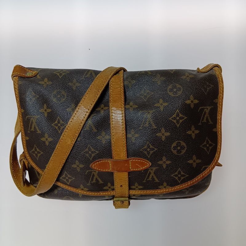 Louis Vuitton Monogram Saumur 30 Shoulder Bag Brown