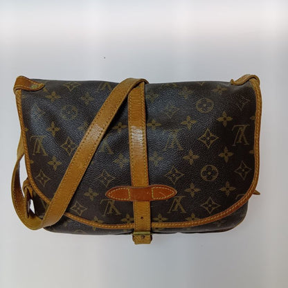 Louis Vuitton Monogram Saumur 30 Shoulder Bag Brown