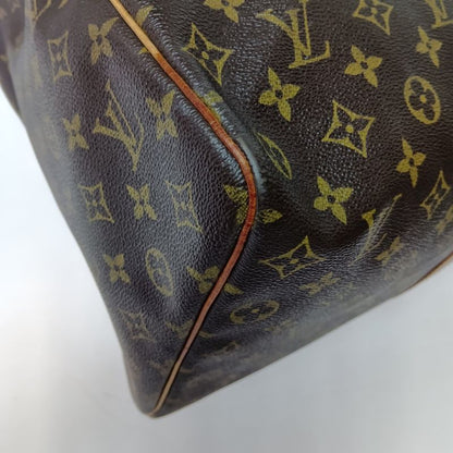 Louis Vuitton Monogram Keepall 50 Boston Bag Brown Key Missing