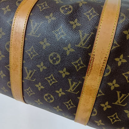Louis Vuitton Monogram Keepall 50 Boston Bag Brown Key Missing
