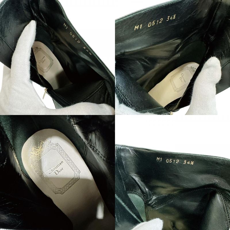 Dior M1 Leather Booties Black Boot