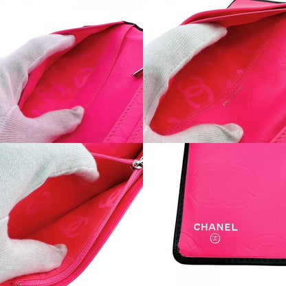 Chanel Wallet Cambon Line CC Logo Leather Black
