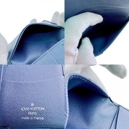 Louis Vuitton Business Card Holder Fixed Era Organizer Poche Epi Case Blue