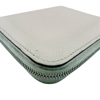 Hermes Coin Card Case Purse Leather Bifold Wallet White