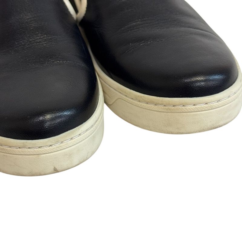 Prada Sports Slip Ons Leather Sneakers Black