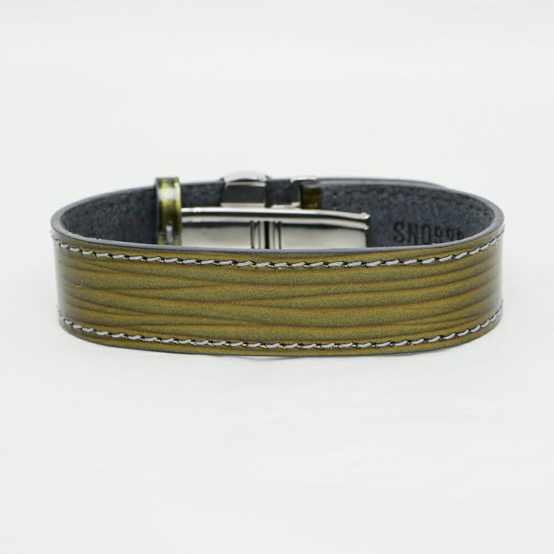 Louis Vuitton Luck Cyber Epi Green Silver Bracelet