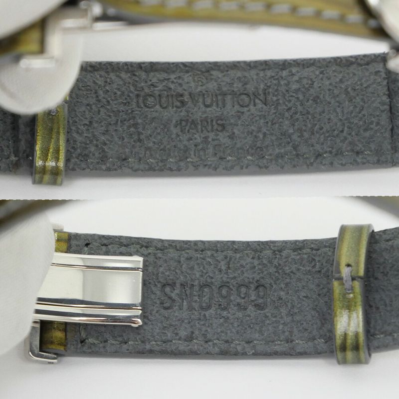 Louis Vuitton Luck Cyber Epi Green Silver Bracelet