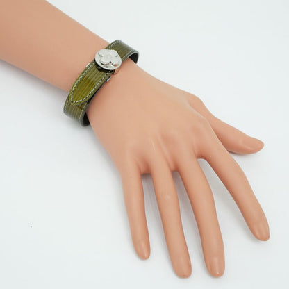 Louis Vuitton Luck Cyber Epi Green Silver Bracelet