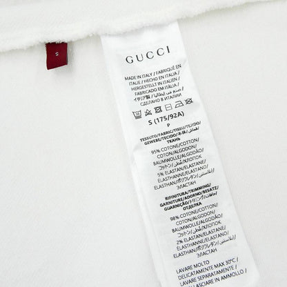 Gucci Cotton Pique Polo Shirt White S Short Sleeve Blue Red Striped