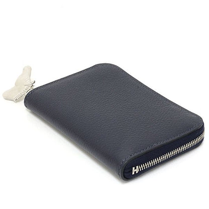 Hermes Card Case Zip Azap Cheval Color Brown Nuit Horse