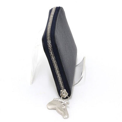 Hermes Card Case Zip Azap Cheval Color Brown Nuit Horse