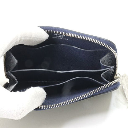 Hermes Card Case Zip Azap Cheval Color Brown Nuit Horse