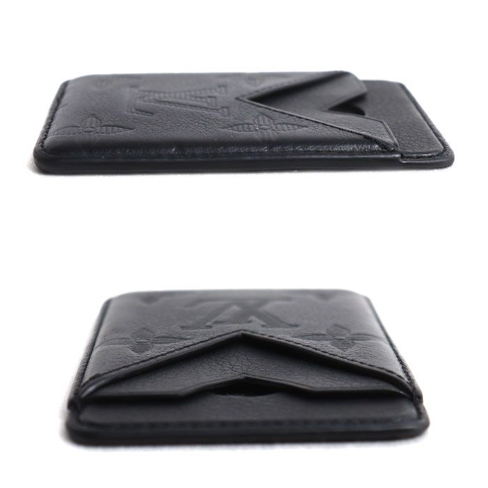 Louis Vuitton Card Holder Magnet Case Monogram Shadow Black