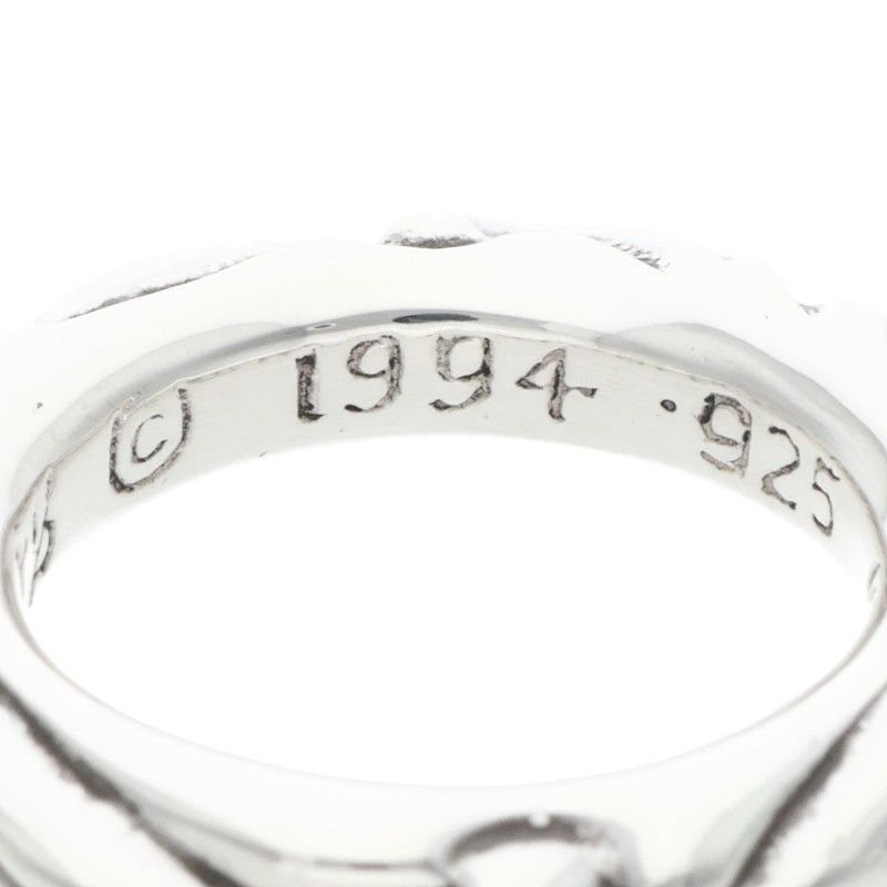 Chrome Hearts Scrl Band Scroll Silver Ring