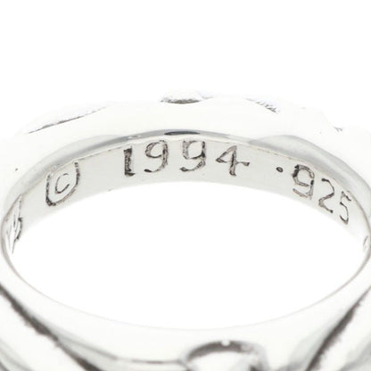 Chrome Hearts Scrl Band Scroll Silver Ring