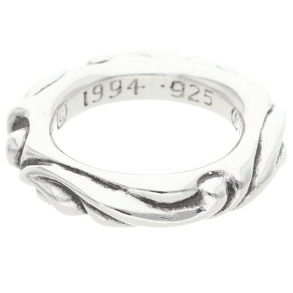 Chrome Hearts Scrl Band Scroll Silver Ring