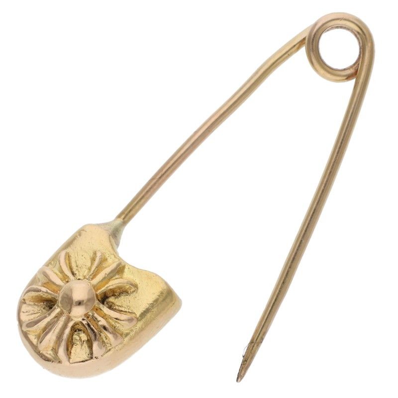 Chrome Hearts 22k Safety Pin S 22k Small Pin Gold Necklace Top
