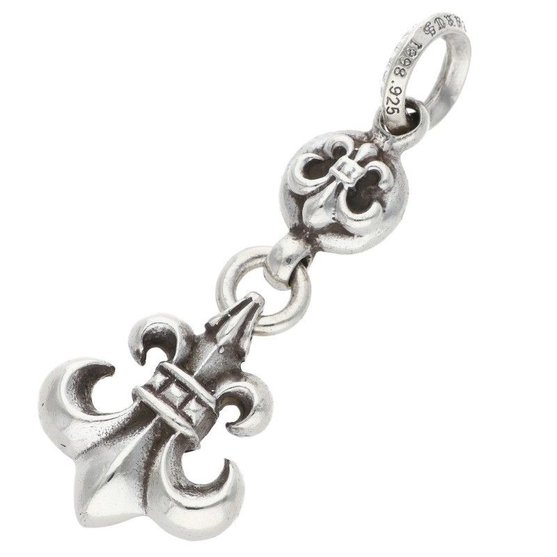 Chrome Hearts BS Fleur 1 Ball BS Charm Silver Necklace Top
