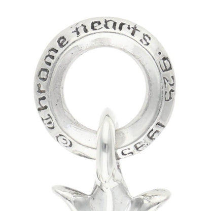 Chrome Hearts Tiny CH Cross Vintage Charm Silver Necklace Top