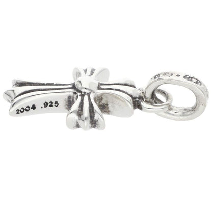 Chrome Hearts Crs Bbyfat P Dmnd Baby Fat Pave Diamond Charm Silver Necklace Top
