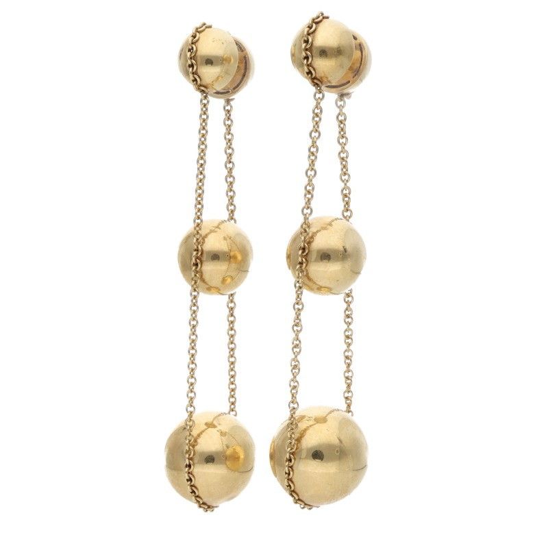 Tiffany & Co Triple Drop 18k Yellow Goldearrings Earring