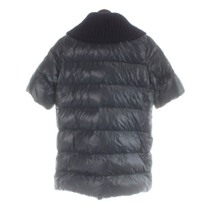 Prada Sport Linea Rossa Down Coat Short Sleeve Knit Color Switch 40 Navy 961 MW