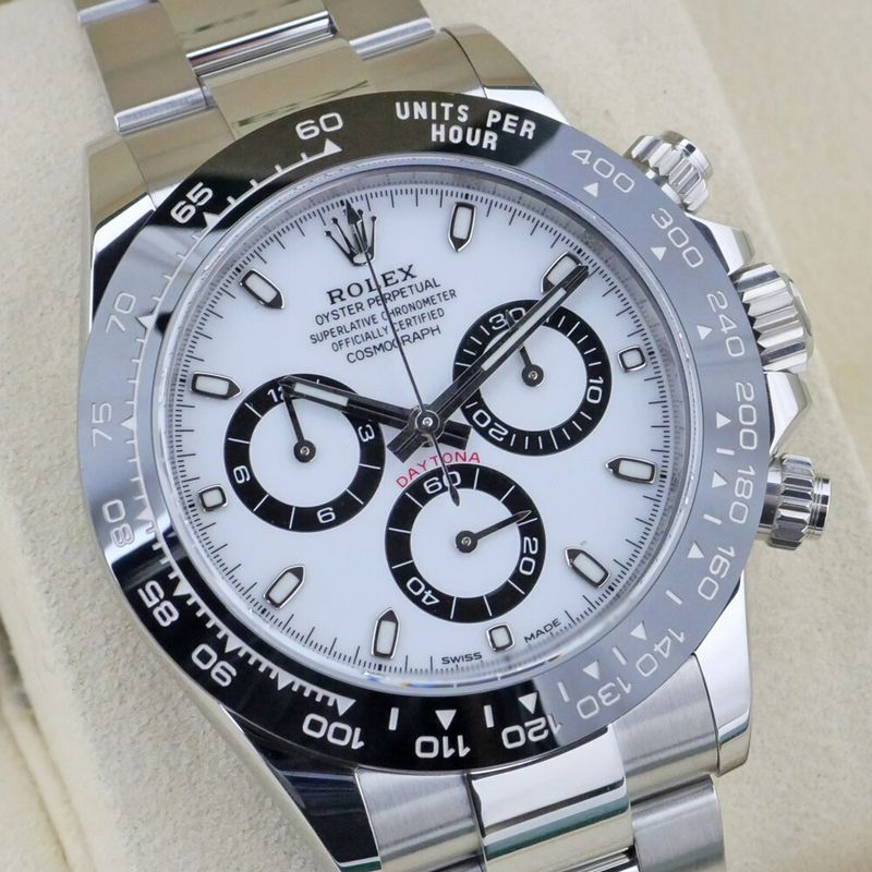 Rolex Cosmograph Daytona Domestic Watch SS White Random Polished