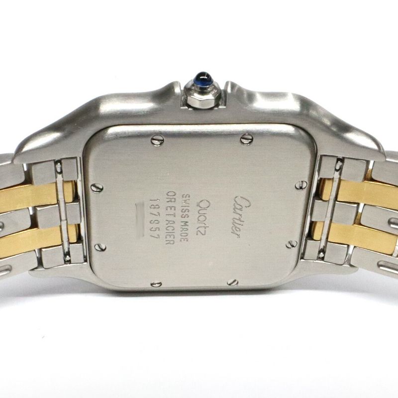 Cartier Panthere LM 2 Row SS YG Ivory Quartz Watch