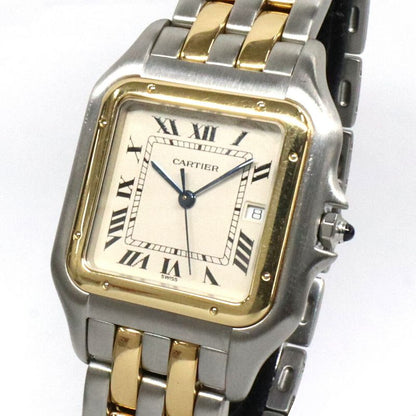 Cartier Panthere LM 2 Row SS YG Ivory Quartz Watch