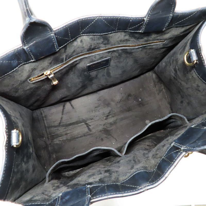 Dior Book Tote Macro Cannage Shoulder Calfskin