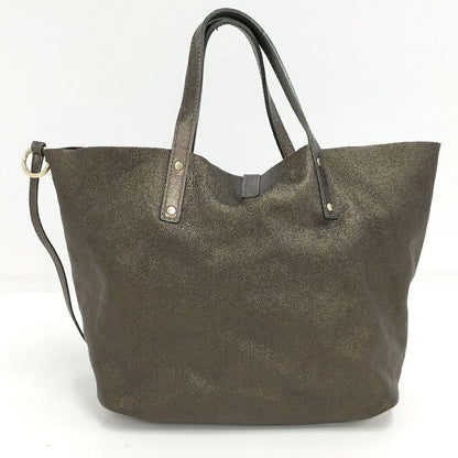 Tiffany & Co Reversible Tote Leather Brown