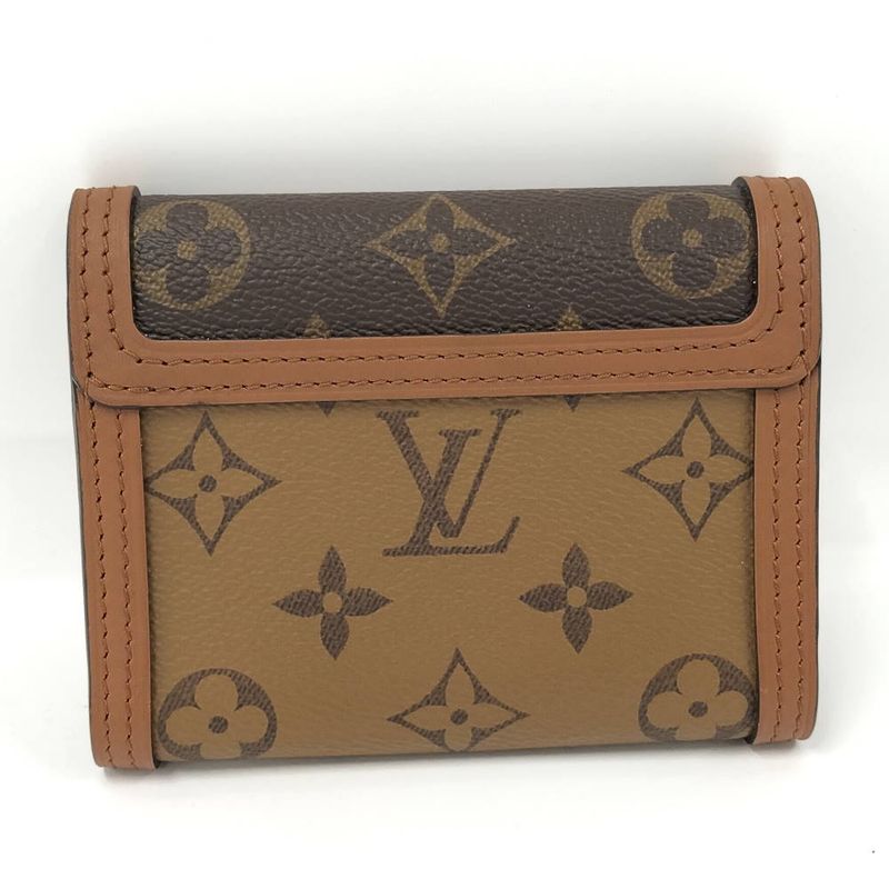 Louis Vuitton Portefeuille Dauphine Compact Trifold Wallet Monogram