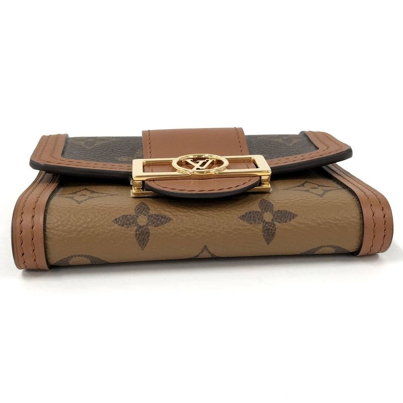 Louis Vuitton Portefeuille Dauphine Compact Trifold Wallet Monogram