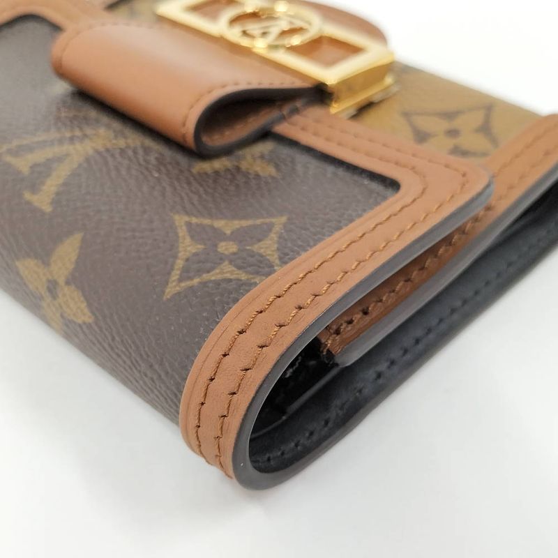 Louis Vuitton Portefeuille Dauphine Compact Trifold Wallet Monogram