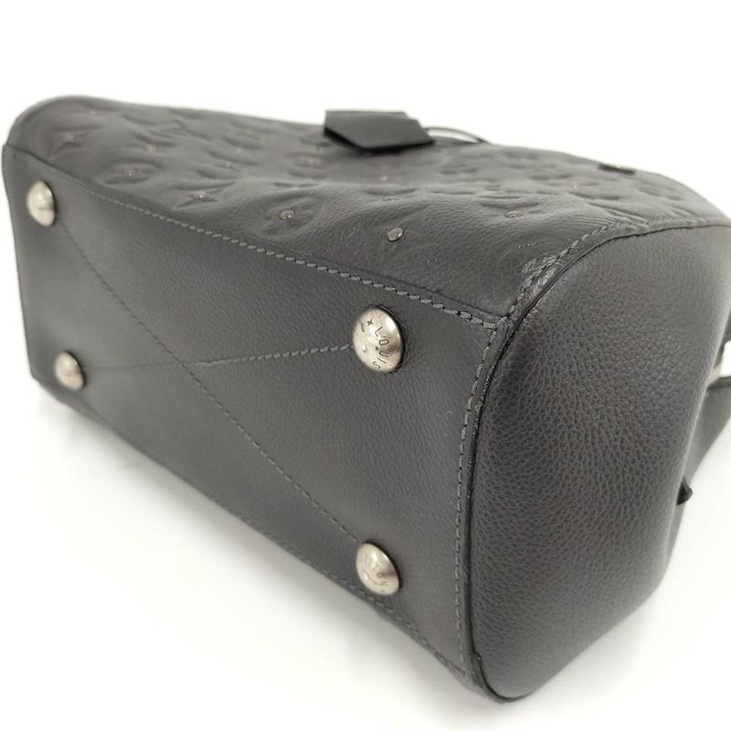 Louis Vuitton Montaigne BB 2-Way Bag Monogram Empreinte Studs Black