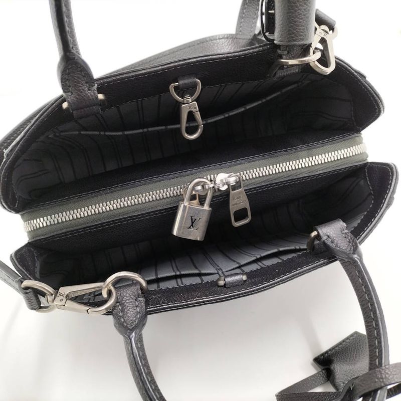 Louis Vuitton Montaigne BB 2-Way Bag Monogram Empreinte Studs Black