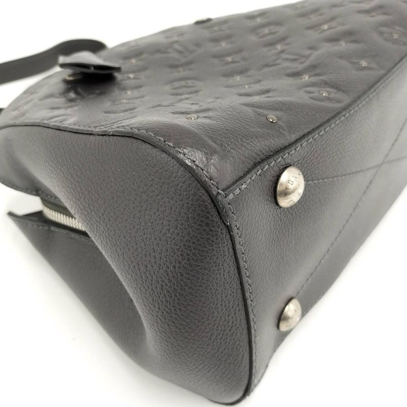 Louis Vuitton Montaigne BB 2-Way Bag Monogram Empreinte Studs Black