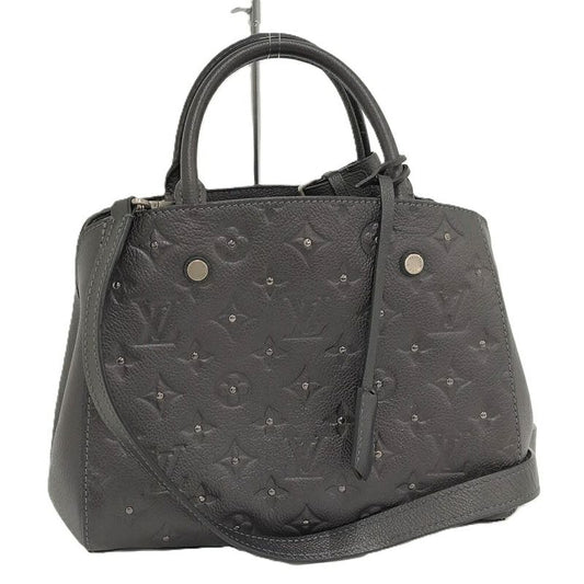 Louis Vuitton Montaigne BB 2-Way Bag Monogram Empreinte Studs Black