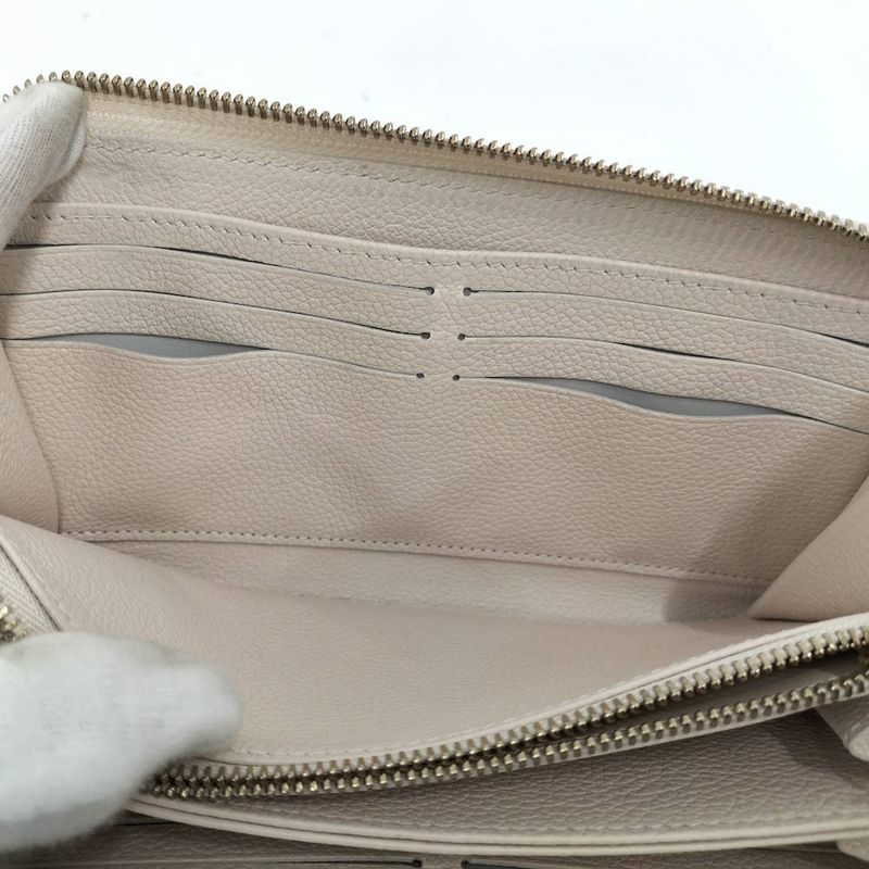 Louis Vuitton Zippy Wallet Zip Around Monogram Empreinte Dream Beige