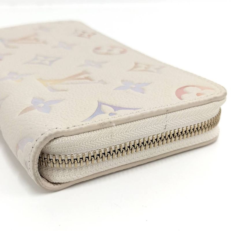Louis Vuitton Zippy Wallet Zip Around Monogram Empreinte Dream Beige