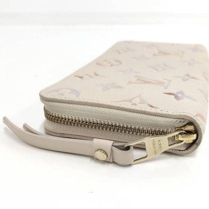 Louis Vuitton Zippy Wallet Zip Around Monogram Empreinte Dream Beige