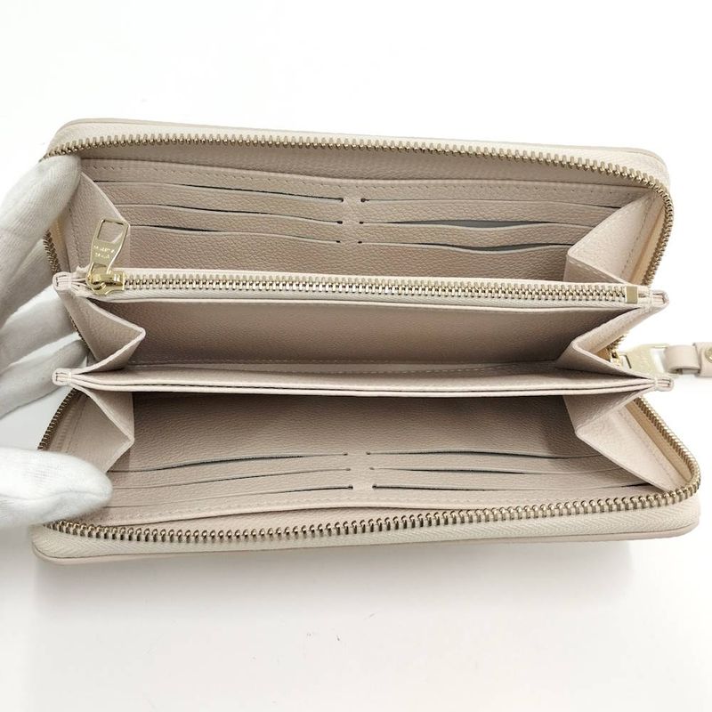 Louis Vuitton Zippy Wallet Zip Around Monogram Empreinte Dream Beige