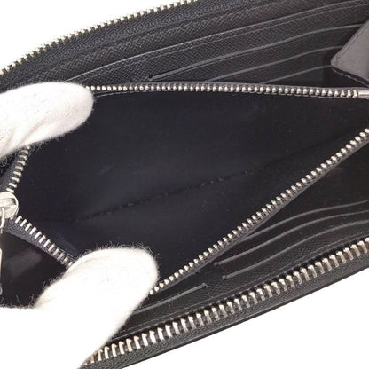 Louis Vuitton Zippy Wallet Horizontal Zip Around Taiga Noir Black