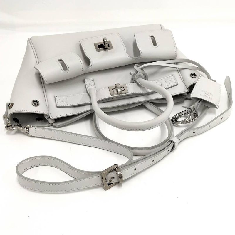 Balenciaga Mini Carryall 2-Way Bag Leather Light Blue