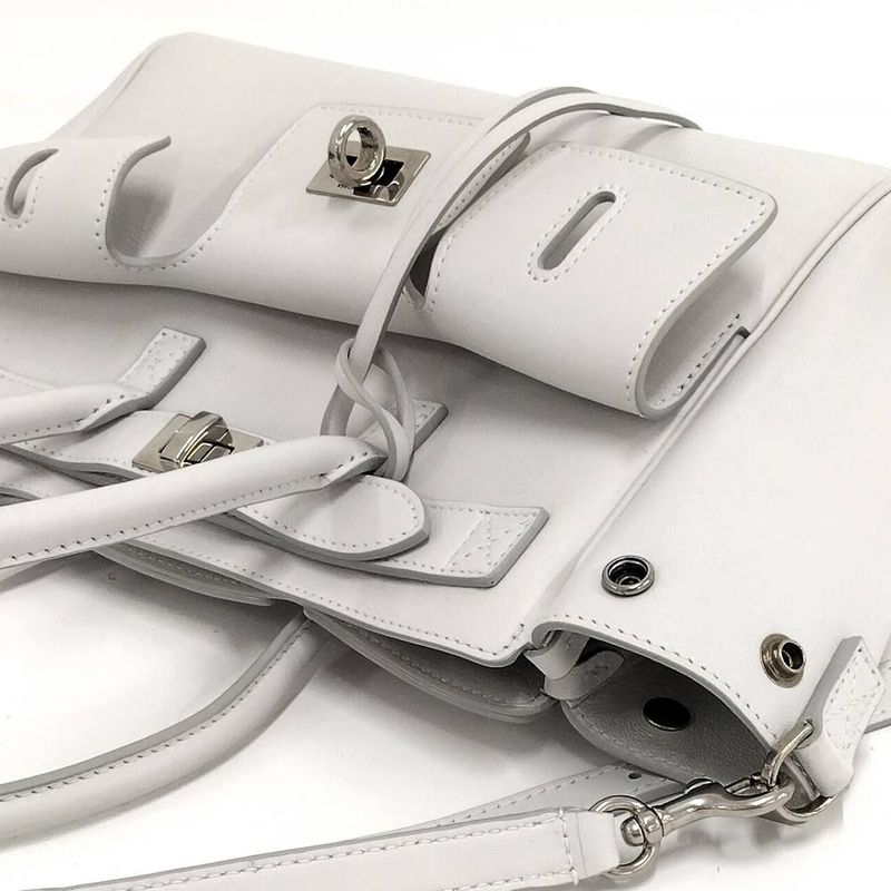 Balenciaga Mini Carryall 2-Way Bag Leather Light Blue