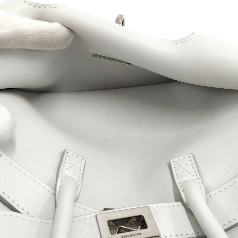 Balenciaga Mini Carryall 2-Way Bag Leather Light Blue