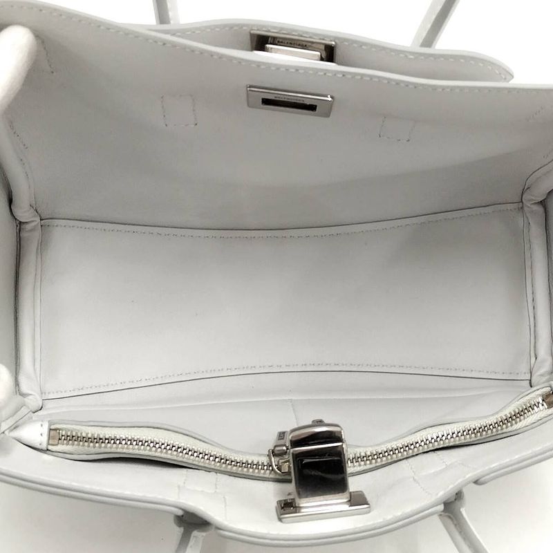 Balenciaga Mini Carryall 2-Way Bag Leather Light Blue
