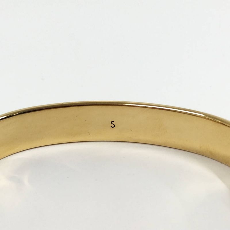 Louis Vuitton Bangle Nanogram Plated Gold Bracelet